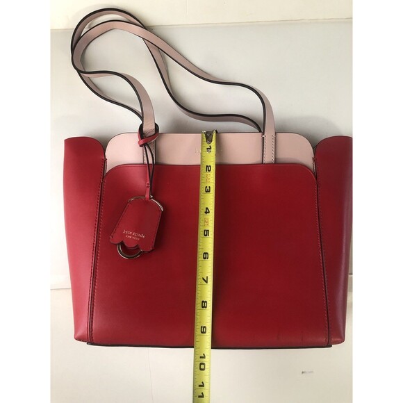 Kate Spade New York Small Red/Pink Tote - Picture 6 of 16